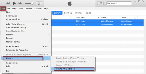 convert itunes songs to mp3