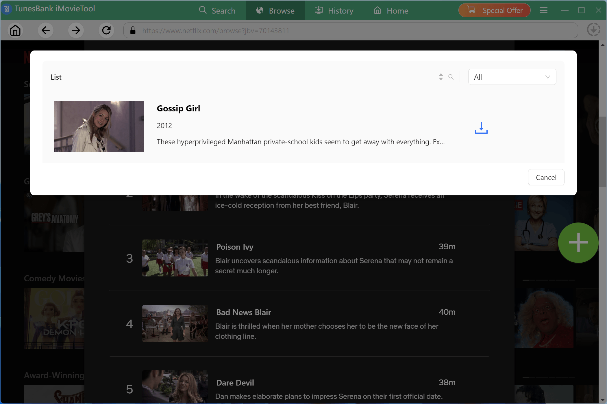 add netflix shows