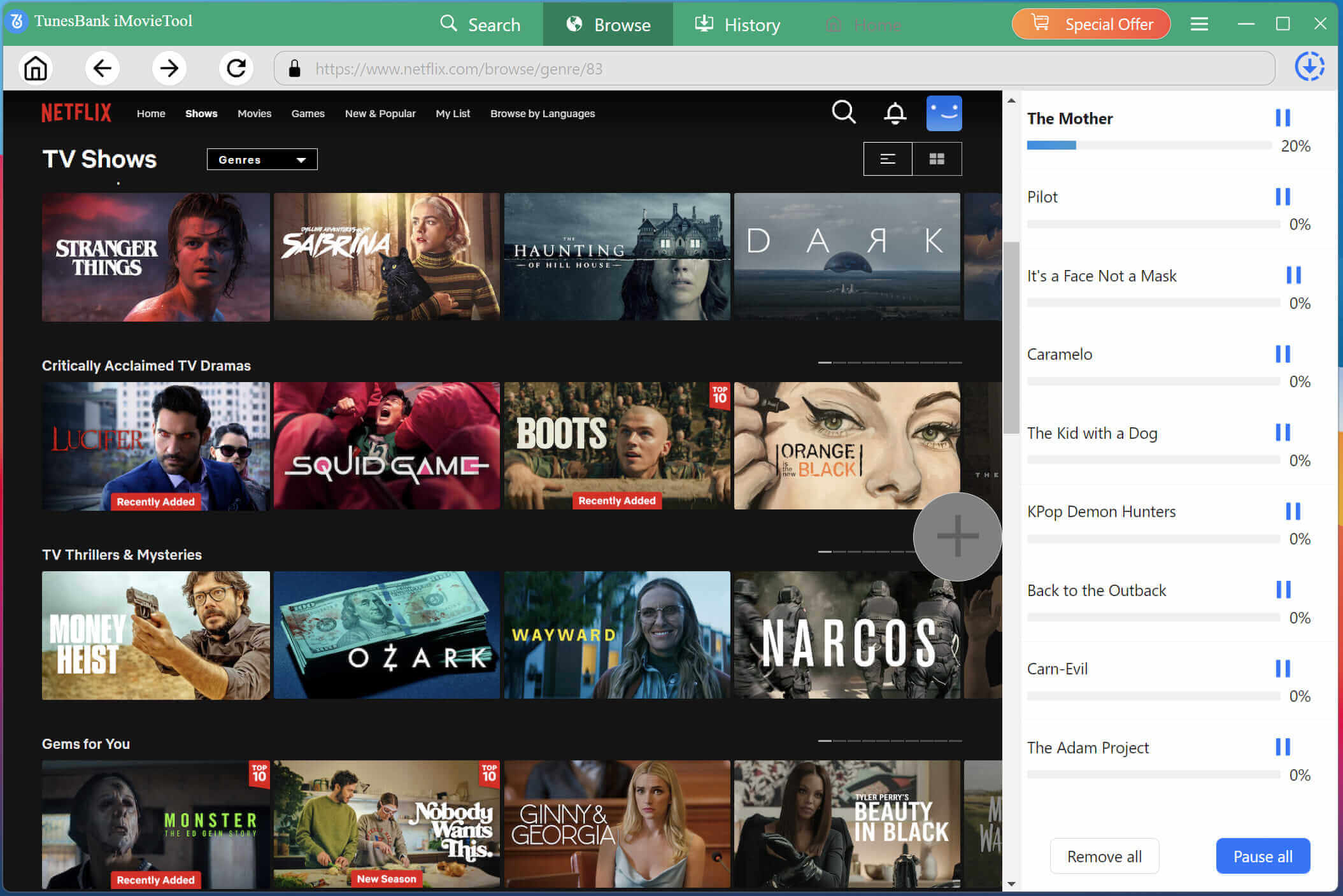 download netflix shows to mp4