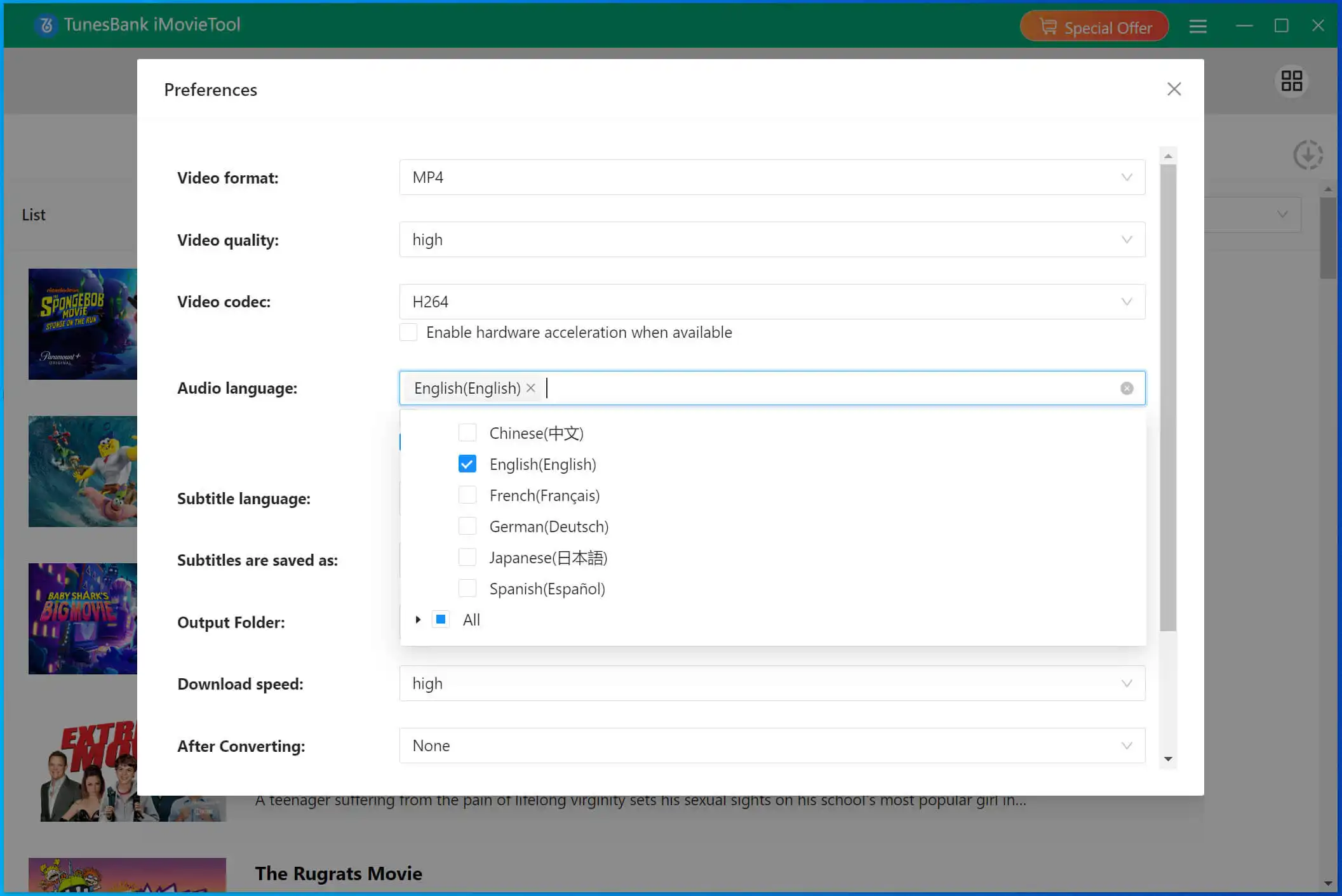 Customize Other Output Settings