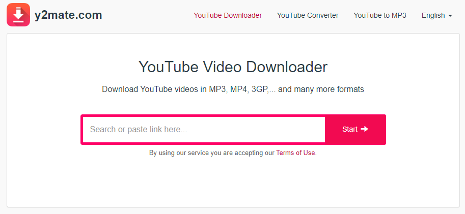 best YouTube movie downloader - y2mate