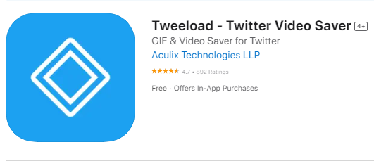download Twitter video on iphone