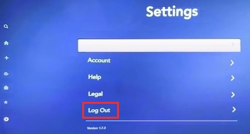 log out Disney Plus on TV