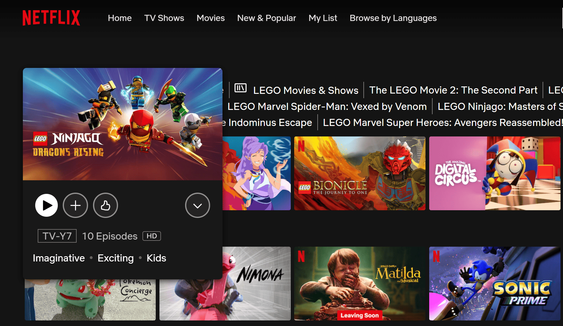 LEGO Movie in Netflix